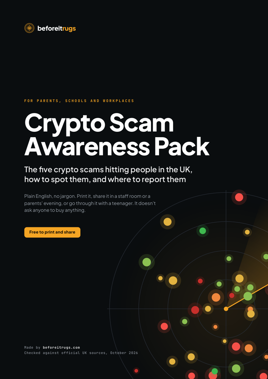Cover of the Crypto Scam Awareness Pack