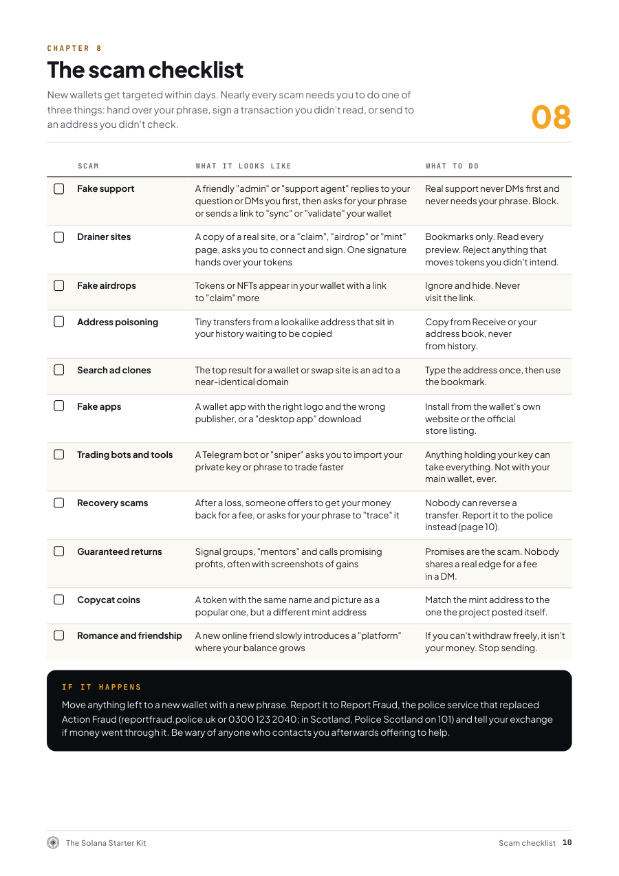Sample page from The Solana Starter Kit